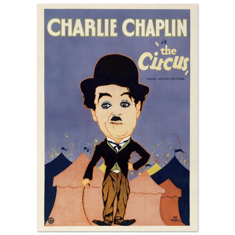 Charlie Chaplin in The Circus movie poster.