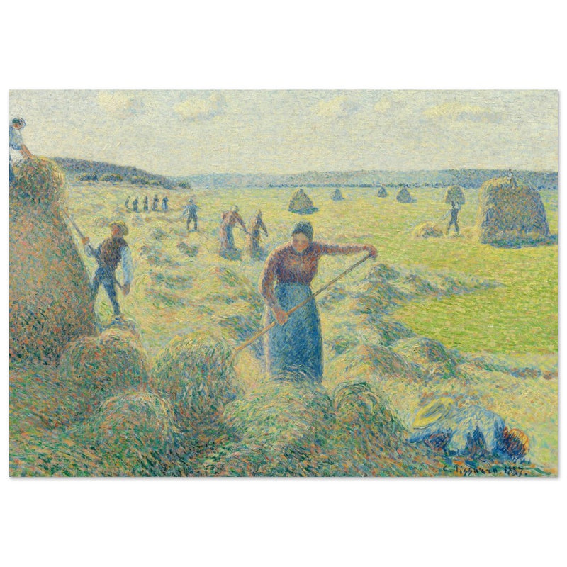 La Recolte des Foins  Eragny. The haymaking Eragny by Camille Pissarro 1887.