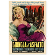 Giungla d' Asfalto ( The Asphalt Jungle ) historic italian movie poster reproduction.
