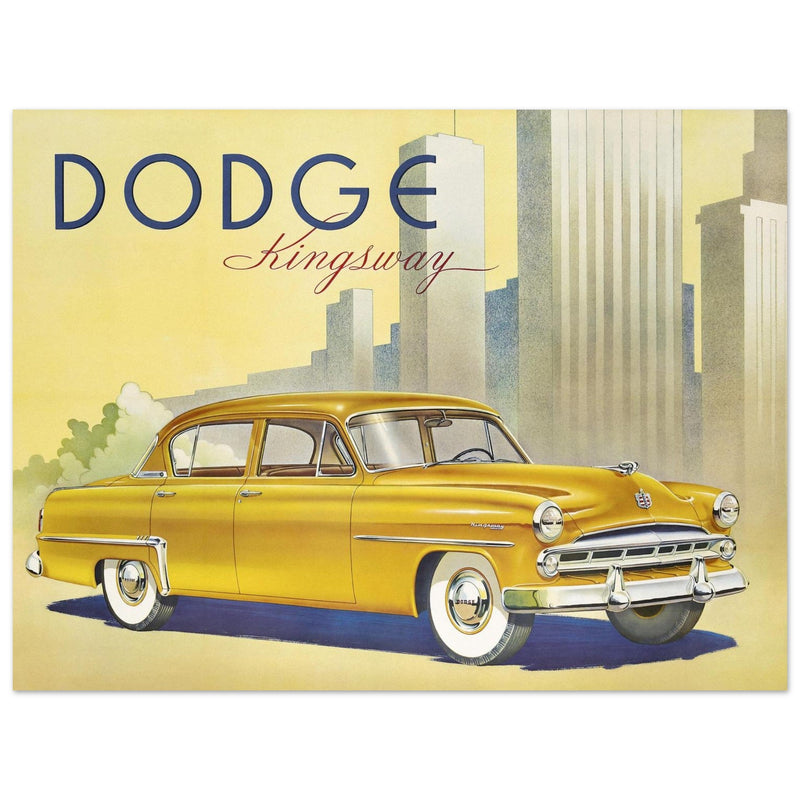 Dodge Kingsway vintage car advertising fine art  print. Classic car.