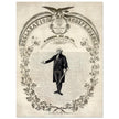 Declaration of Independence of America. George washington manuscript illustration.