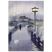 Evening rain at the Shinobazu pond by Kasamatsu Shiro 1938