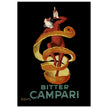 Leonardo Cappiello Bitter Campari master artwork. Vintage retro poster .