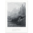 Gustave Dore illustration of King Arthur legend . The Remorse of Lancelot. Book Idylls of the King by Alfred Tennyson.