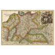 Nova Totius Germaniae Descriptio Geographica  ancient map of Germany by Heinrich Scherer