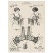 Bust reducer brassiere vintage patent by M Perillat