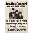 The Beatles music poster. Performance in Cleveland Ohio stadium in 1966.