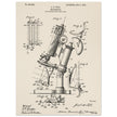 vintage microscope patent by J H Ford.