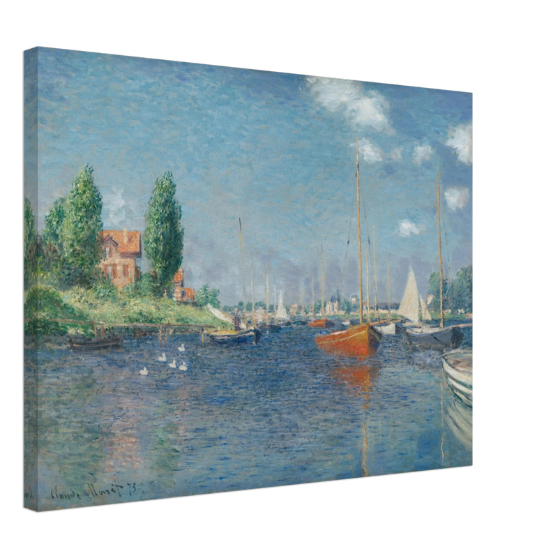 Red Boats Argenteuil by Claude Monet
