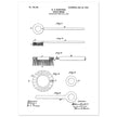 Toothbrush patent illustration by H E Sandiford.