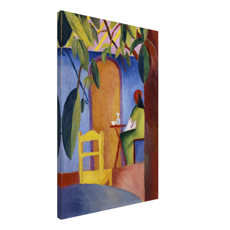 Turkish cafe by August Macke painting reproduction