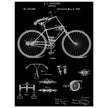 Vintage bicycle patent by Richard J Gatling 1894