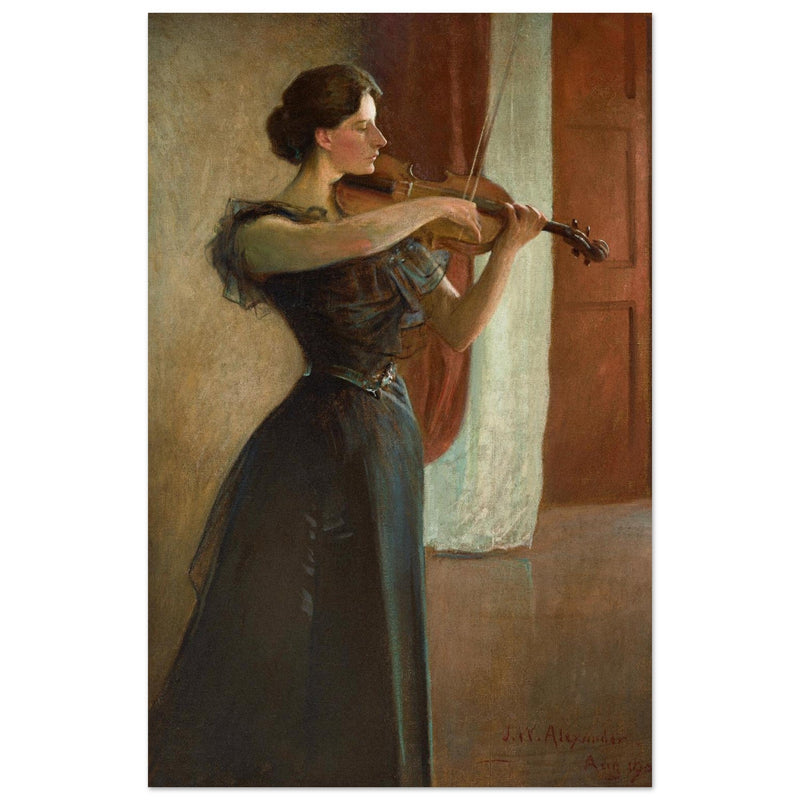 The violinist Portrait of Kathleen Cowan painting by John White Alexander