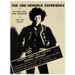 Jimi Hendrix experience music poster. Performance in the Memorial Auditorium Buffalo New York.