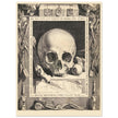 Memento Mori by Jan Saenredam, Abraham Bloemaertca.  Historical engraving .