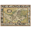 Old ancient map Nova Totius Terrarum Orbis Geographica ac Hydrographica Tabula by Willem Janszoon Blaeu .