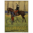 Cycles Peugot vintage advertisng poster by Ernest Vulliemin.