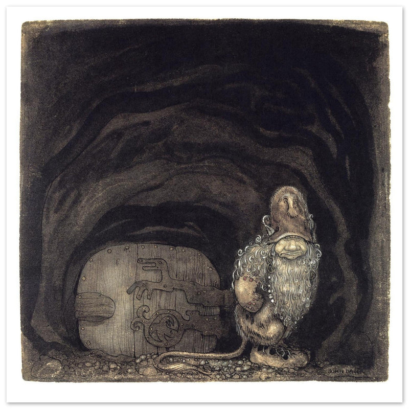 Troll illustration by John Bauer  print.