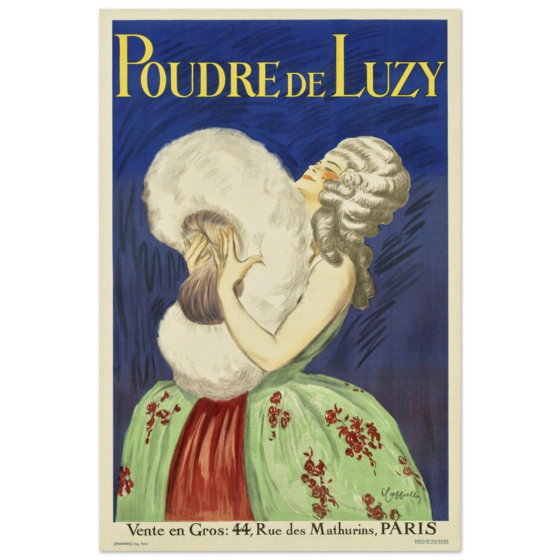 Poudre de Luzy advertising vintage poster by Leonetto Cappiello.
