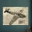 Messerschmitt Bf 109 fighter airplane II World War .