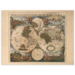 Ancient world map poster 17th century Nova Totius Terrarum Orbis Tabula