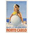 Louis Icart Monte Carlo vintage promotional poster . Historic