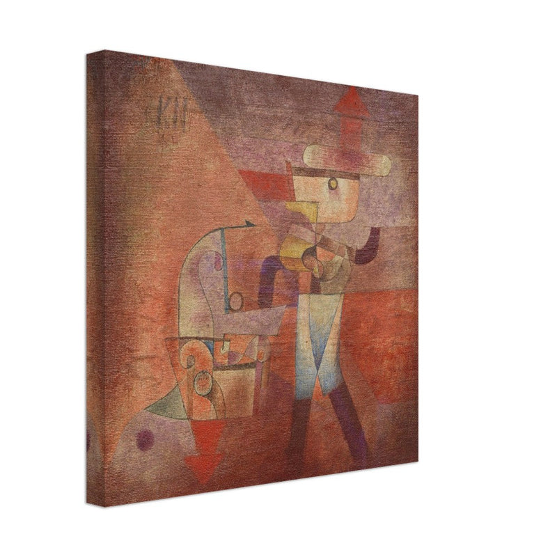 Paul Klee KN der Schmied ( KN the blacksmith ) abstract painting.