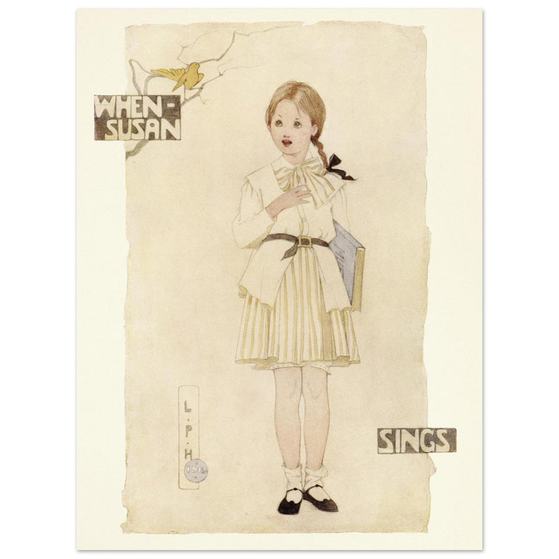 When Susan sings illustration by Lilian Price Hacker