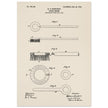 Toothbrush patent illustration by H E Sandiford.