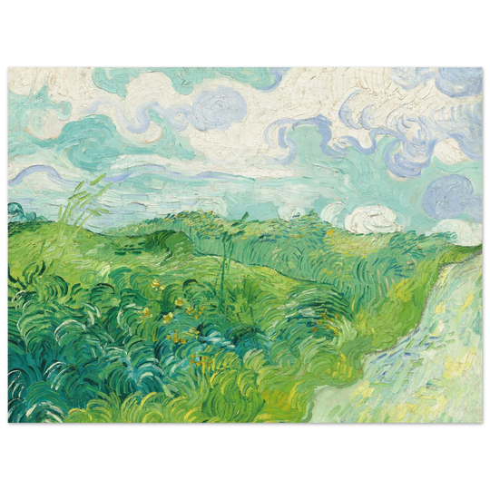 Green Wheat Fields Auvers by Vincent Van Gogh
