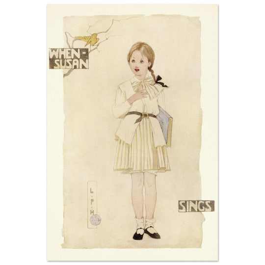 When Susan sings illustration by Lilian Price Hacker