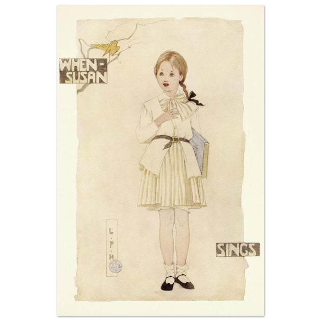 When Susan sings illustration by Lilian Price Hacker