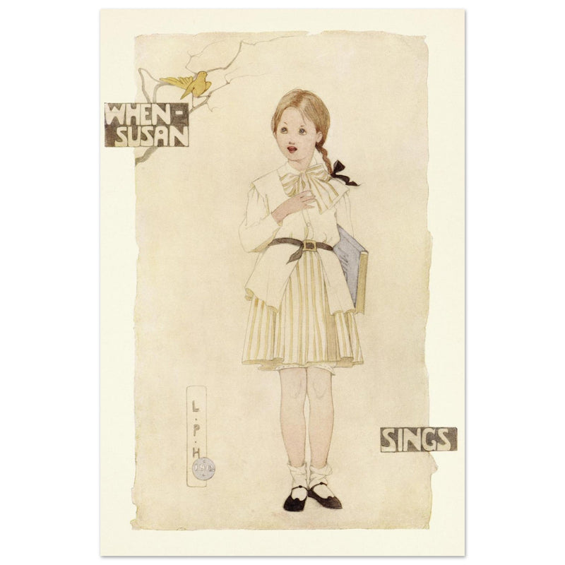 When Susan sings illustration by Lilian Price Hacker