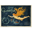 Gladiator vintage bicycles advertising  . Historic bicycle ad.