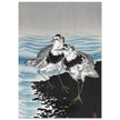 Great knot sandpipers by Ohara Koson woodblock print reproduction