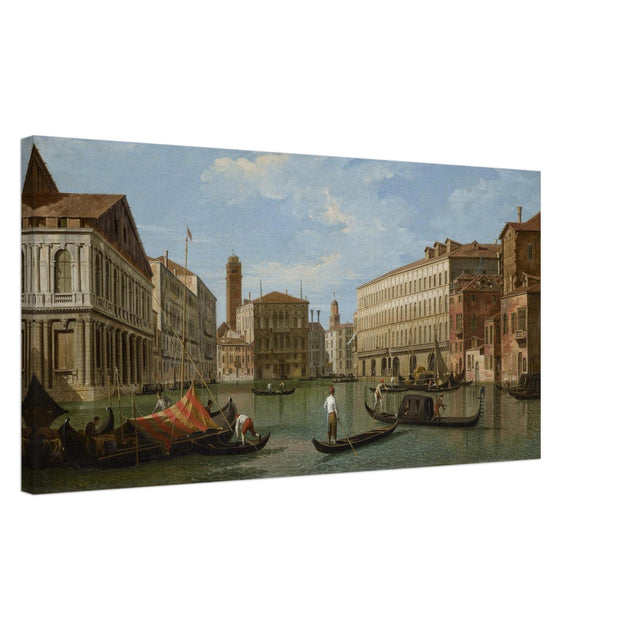 Venice, the Grand Canal, looking North from the Palazzo Rezzonico to the Palazzo Balbi by Studio of Giovanni Antonio Canaletto