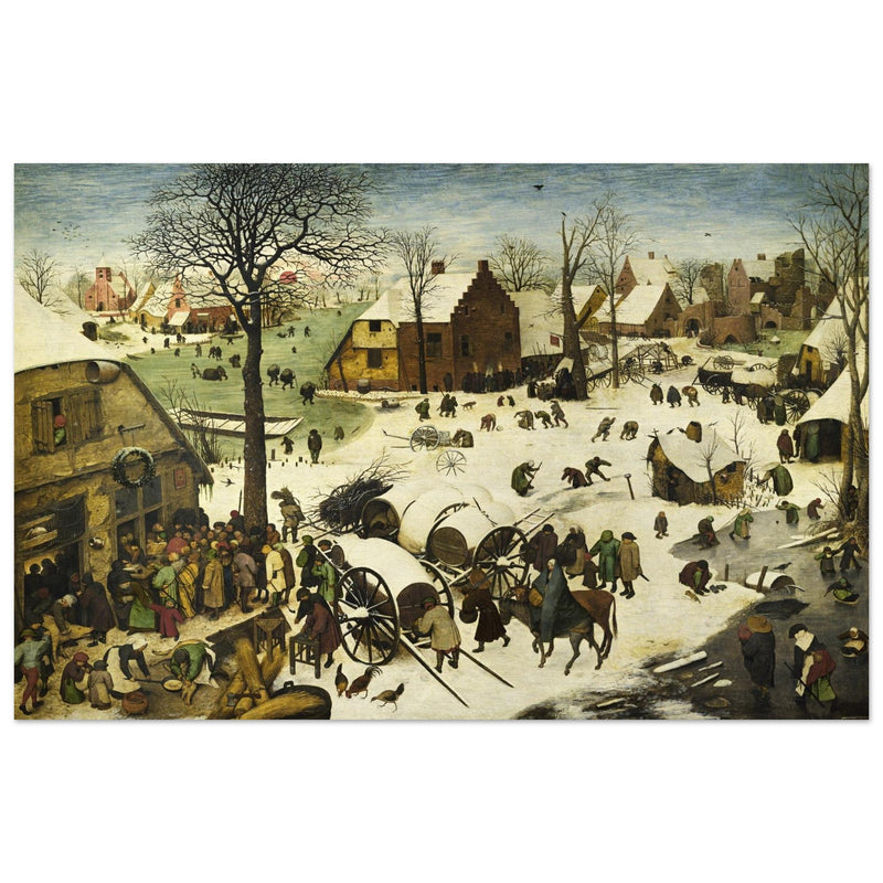 The Census at Bethlehem painting by Pieter Bruegel The Elder.
