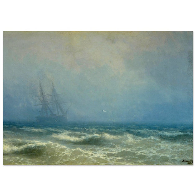 Fog over the Sea by Ivan Aivazovsky 1884.