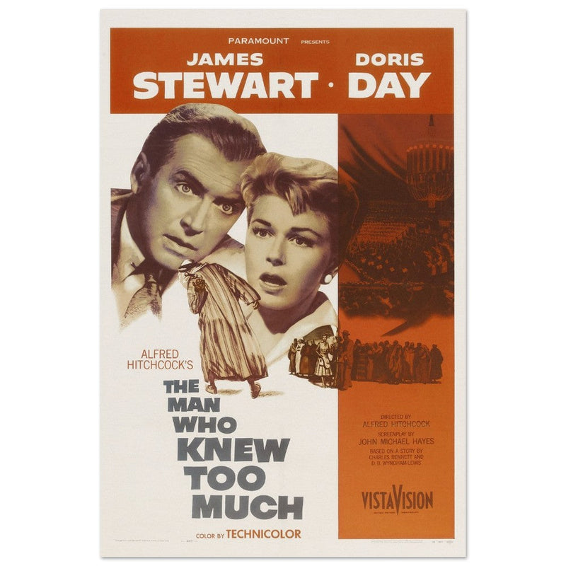 The man who knew too much movie poster.