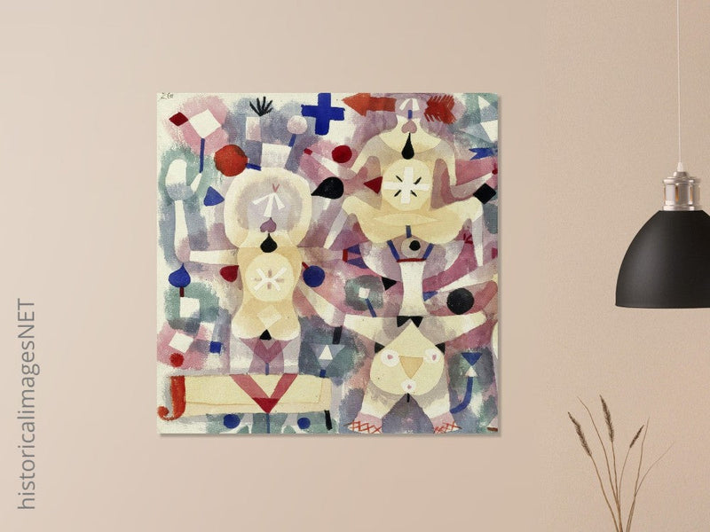 Paul Klee Carnival in the Snow abstract painting.