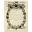 Declaration of Independence of America manuscript. 1819 by John Binns.