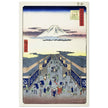 Surugacho, from the series “One Hundred Famous Views of Edo by Utagawa Hiroshige, japanese woodblock  artist