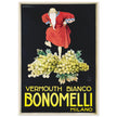 White Vermouth aperitif drink Bonomelli vintage advertising. Fine art  poster by Luciano Achille Mauzan 1932