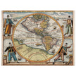Ancient map of America XVI century by Theodor de Bry.