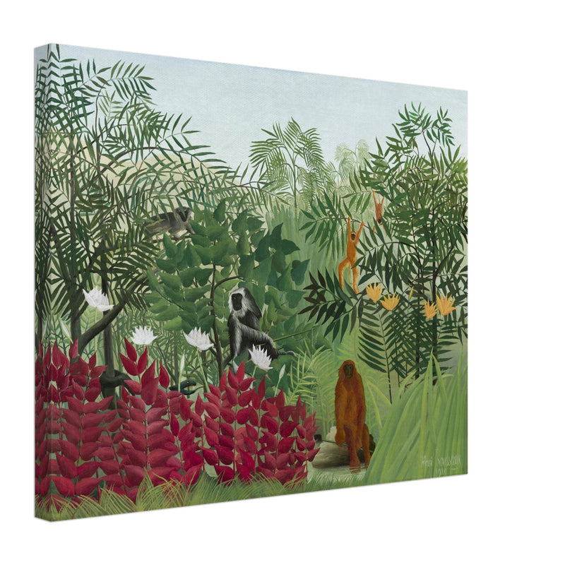 Henri Rousseau Tropical Forest with Monkeys  fine ar print