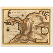 Ancient map print of Central America and the northwestern part of South America 1631.