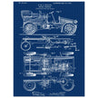 Motor Vehicle patent. Vintage car illustration.