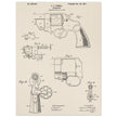 Vintage revolver patent by C P O'Neill.