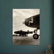 World War 2 poster.  B 25 airplanes in the Pacific front .