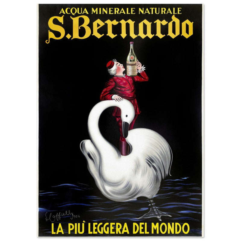 San Bernardo water italian vintage advertising print. Poster by Leonetto Cappiello 1953